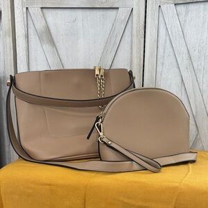 Elegant Tan Women's Bag Set